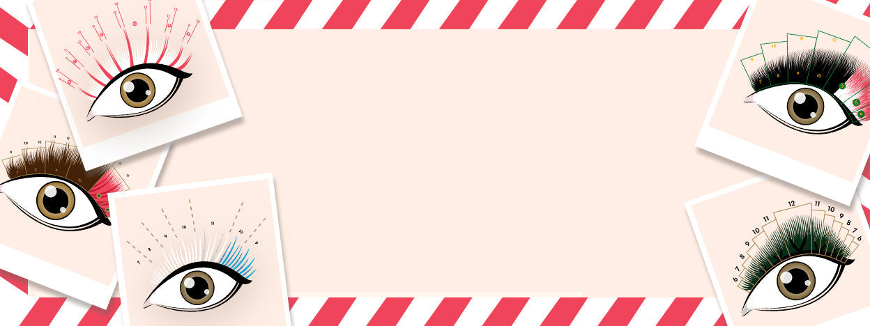 Lash mapping ideas for Christmas-themed eyelash extensions