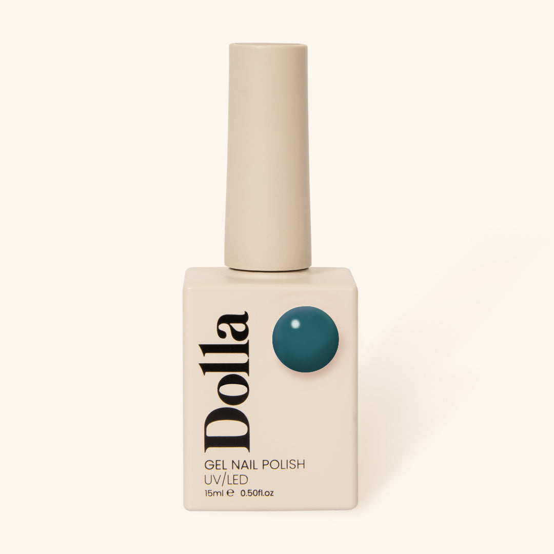 "Caribbean Sea" gel nail polish bottle