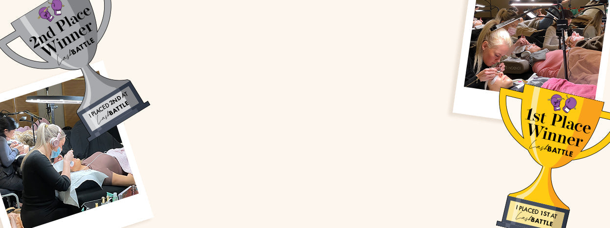 Lash Technicians applying eyelash extensions to natural lashes