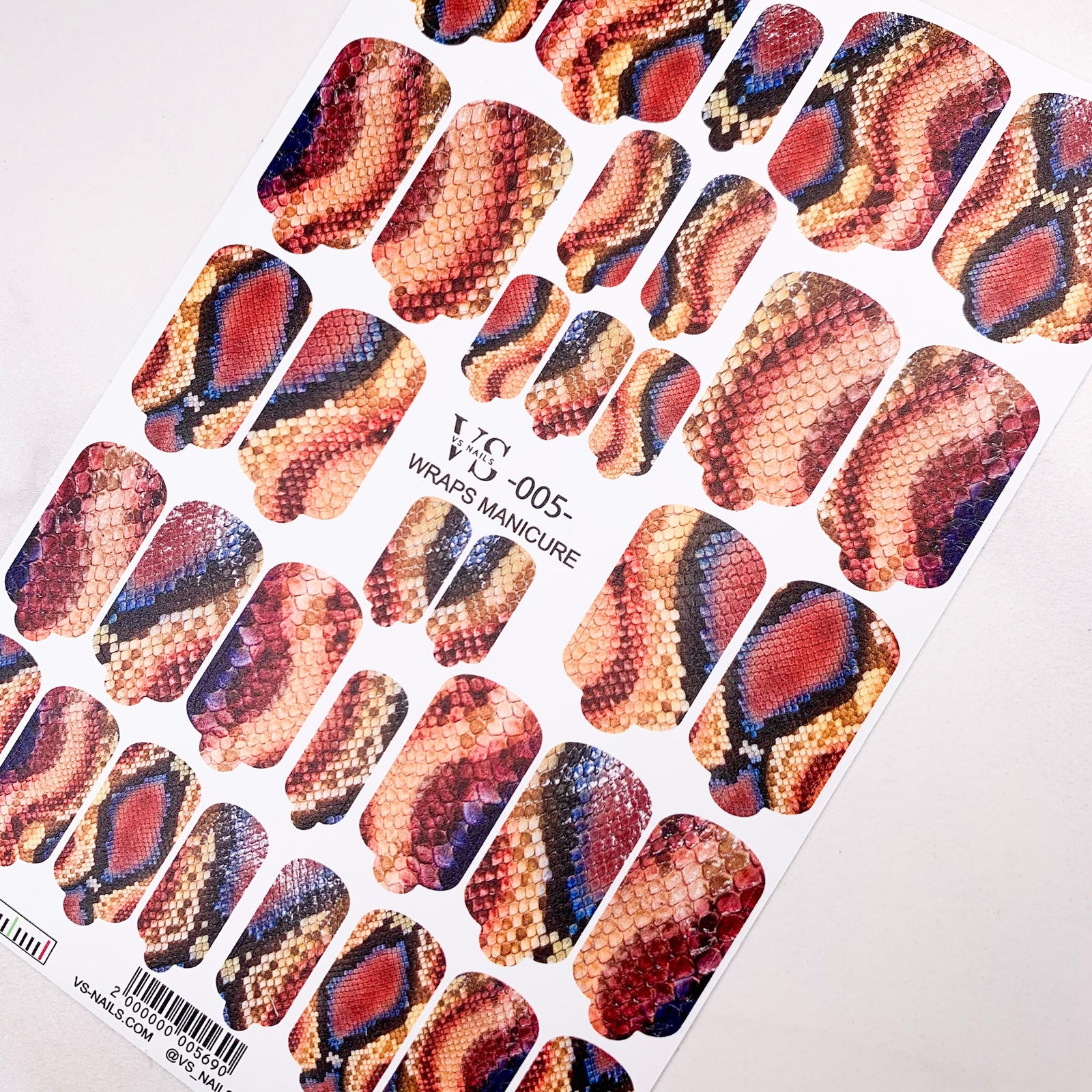 VS wraps manicure 005 are the best manicure wraps in UK from the nail company Miss Dolla.