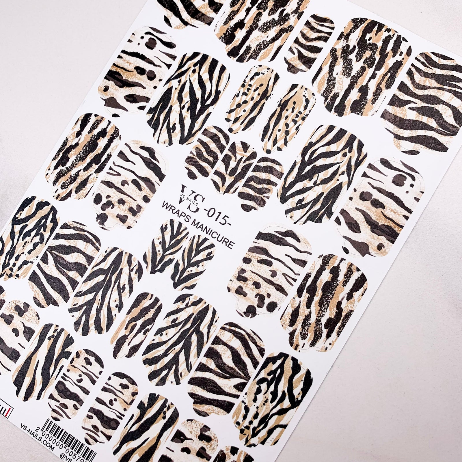 VS wraps manicure 015 UK are the best manicure wraps 015 from the top nail brand Miss Dolla.