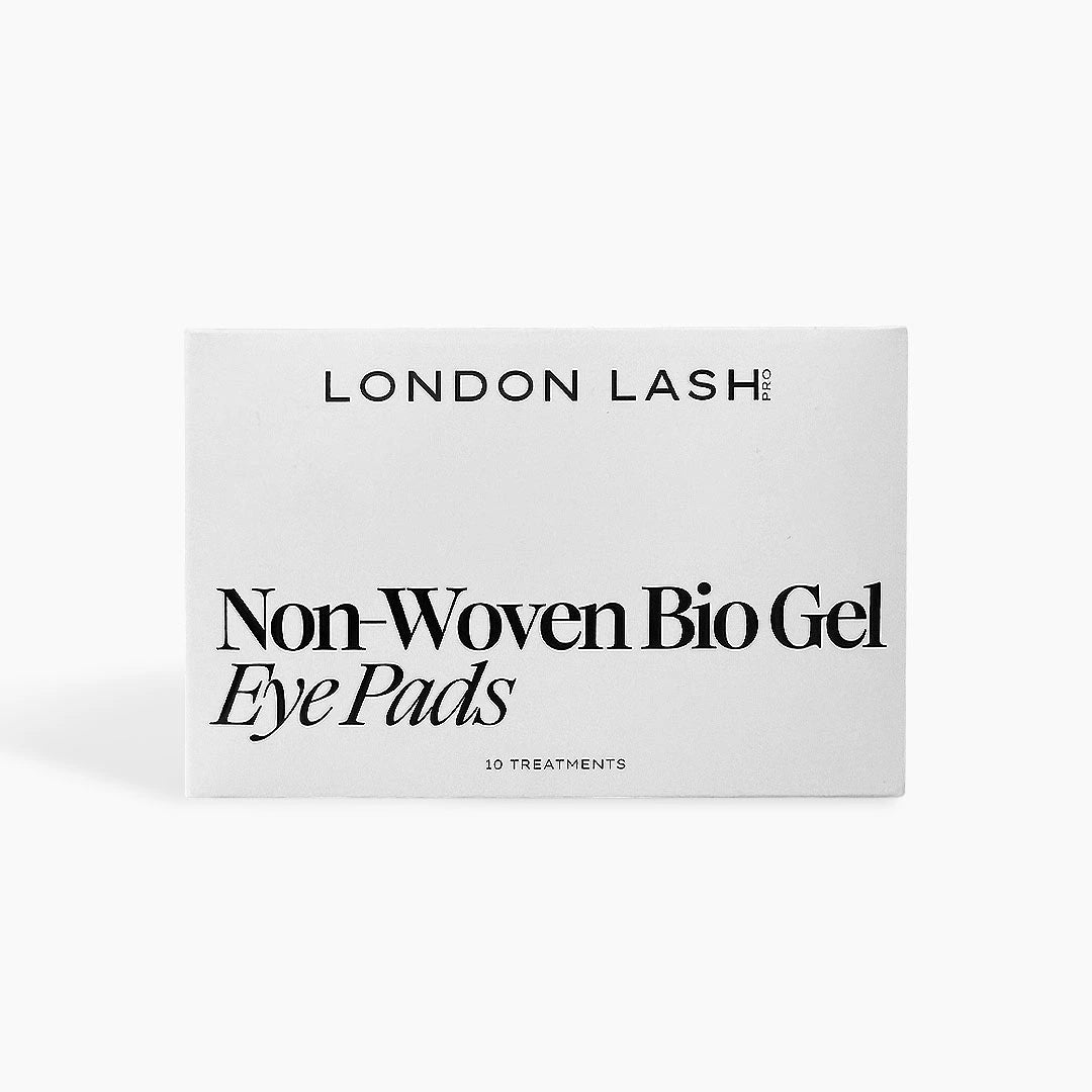 Box of London Lash Non-Woven Bio Gel Eye Pads on a white background