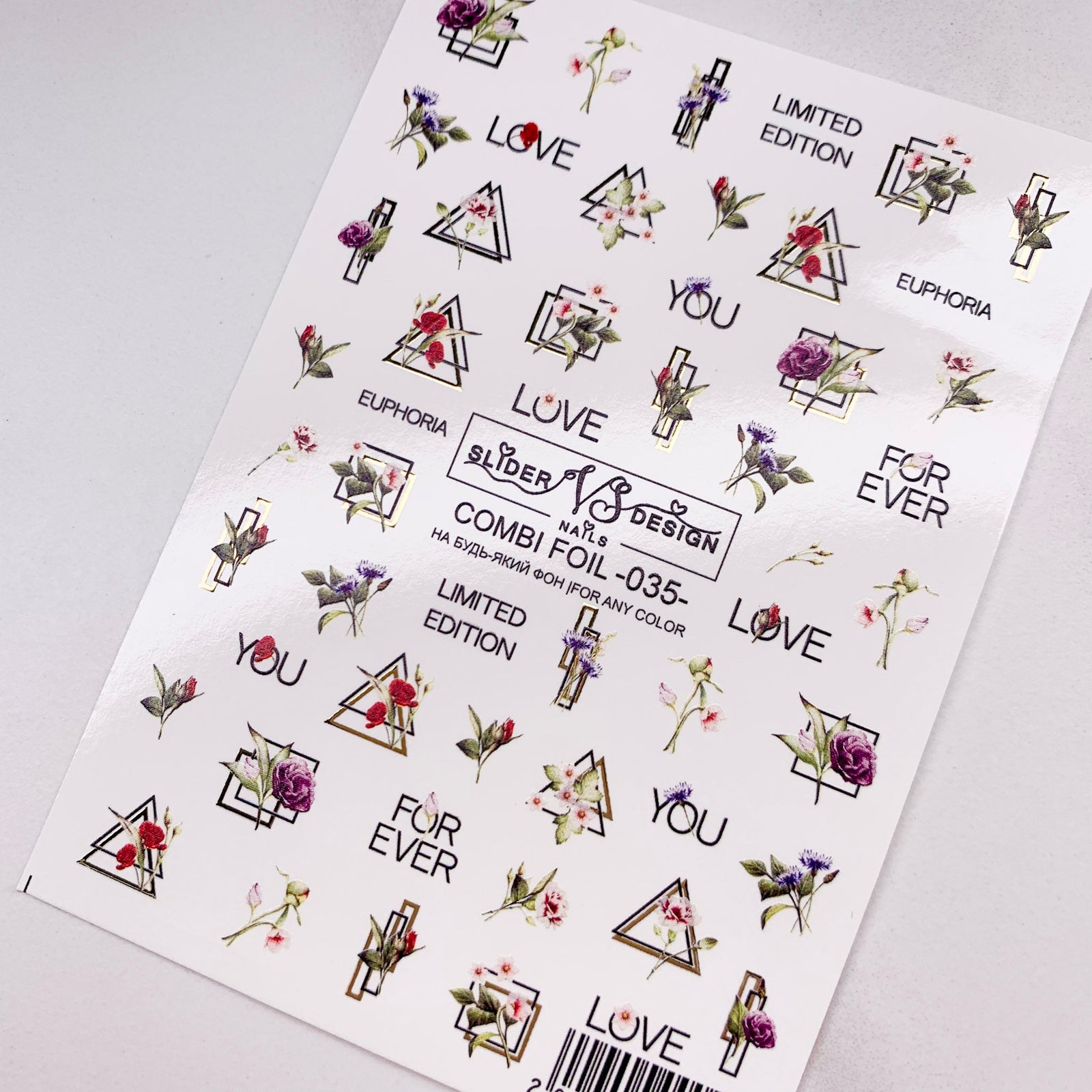 combi foil 35 nail sliders from miss dolla nail brand
