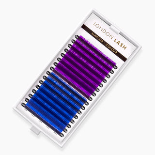 Violet/Blue Faux Mink berwarna bulu mata - C / 0.07