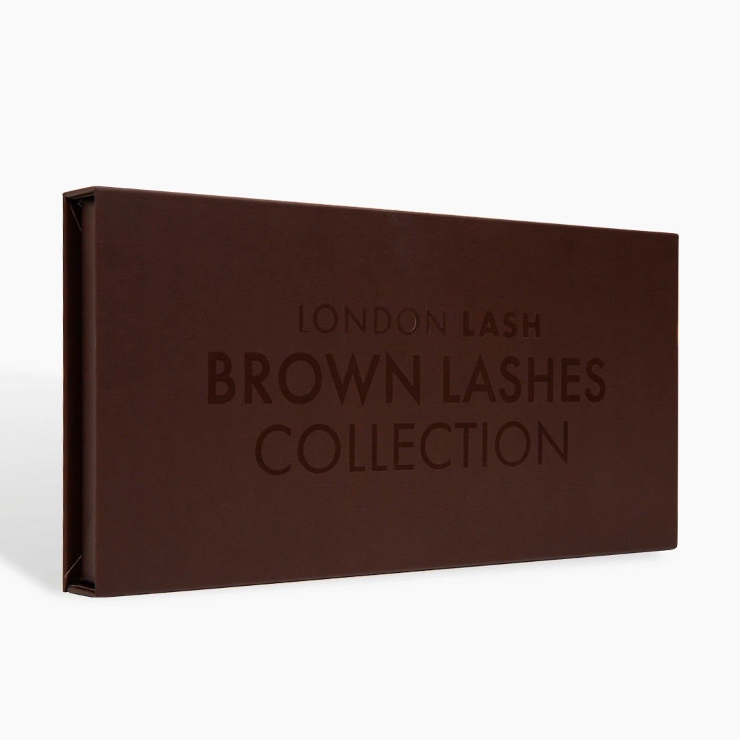 London Lash Brown Lashes Collection closed tray showing the written name of the collection