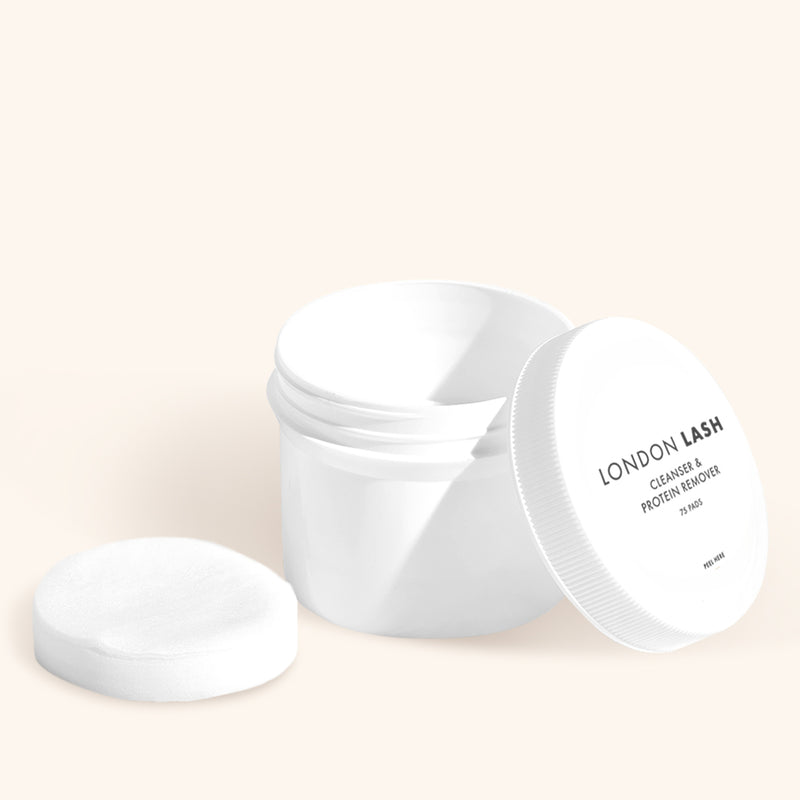 Protein Removing Cleaning Pads (75 pads) for eyelash extensions 