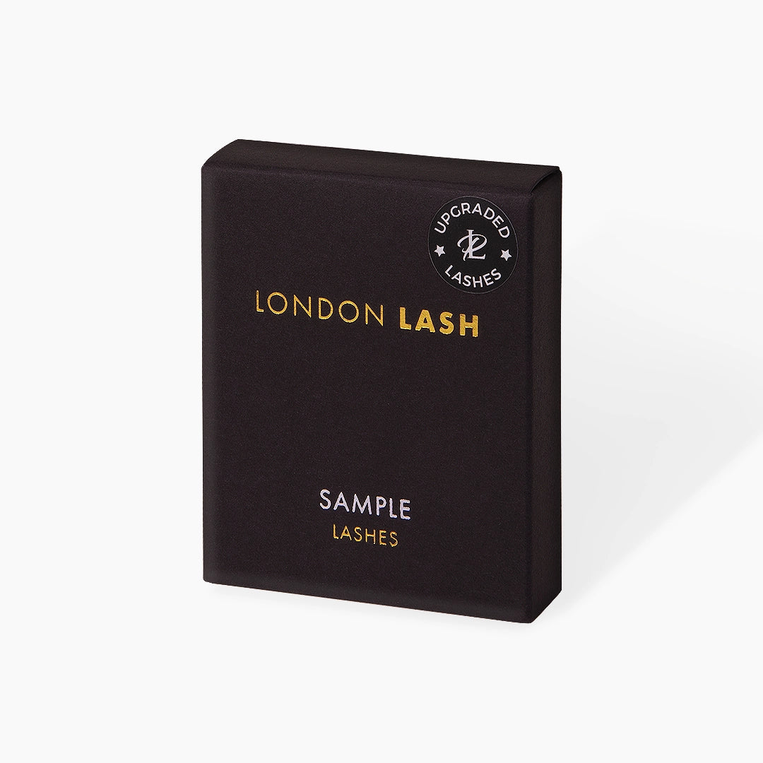 Black sample box of London Lash Chelsea lashes 