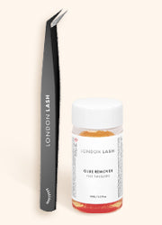 London Lash Curved Eyelash Extension Tweezers | Wholesale Lash Supplies Titanium GOLD-N5
