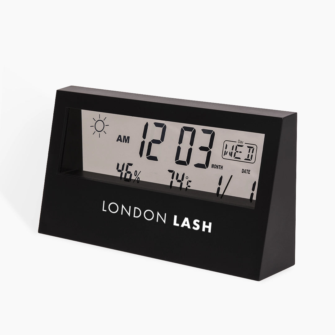 London Lash Digital Hygrometer & Thermometer on a white background