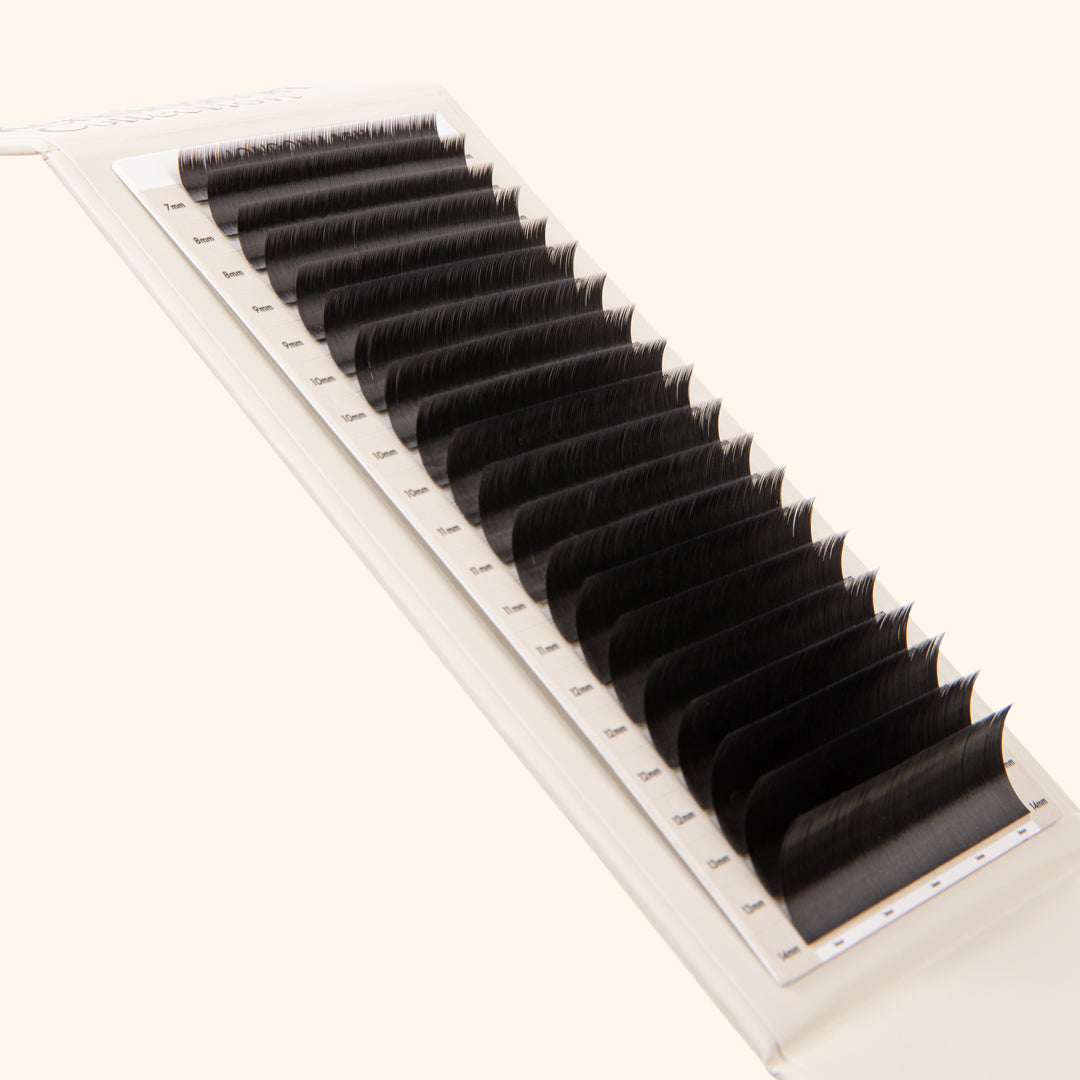Kensington lashes, volume lash extensions on lash tray, best volume lashes, best eyelash extensions for volume, best Russian volume lashes, best eyelash extensions for volume 0.085