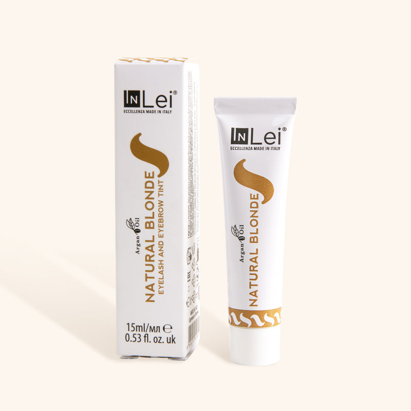 Lash and Brow natural blonde tint squeezable tube and box