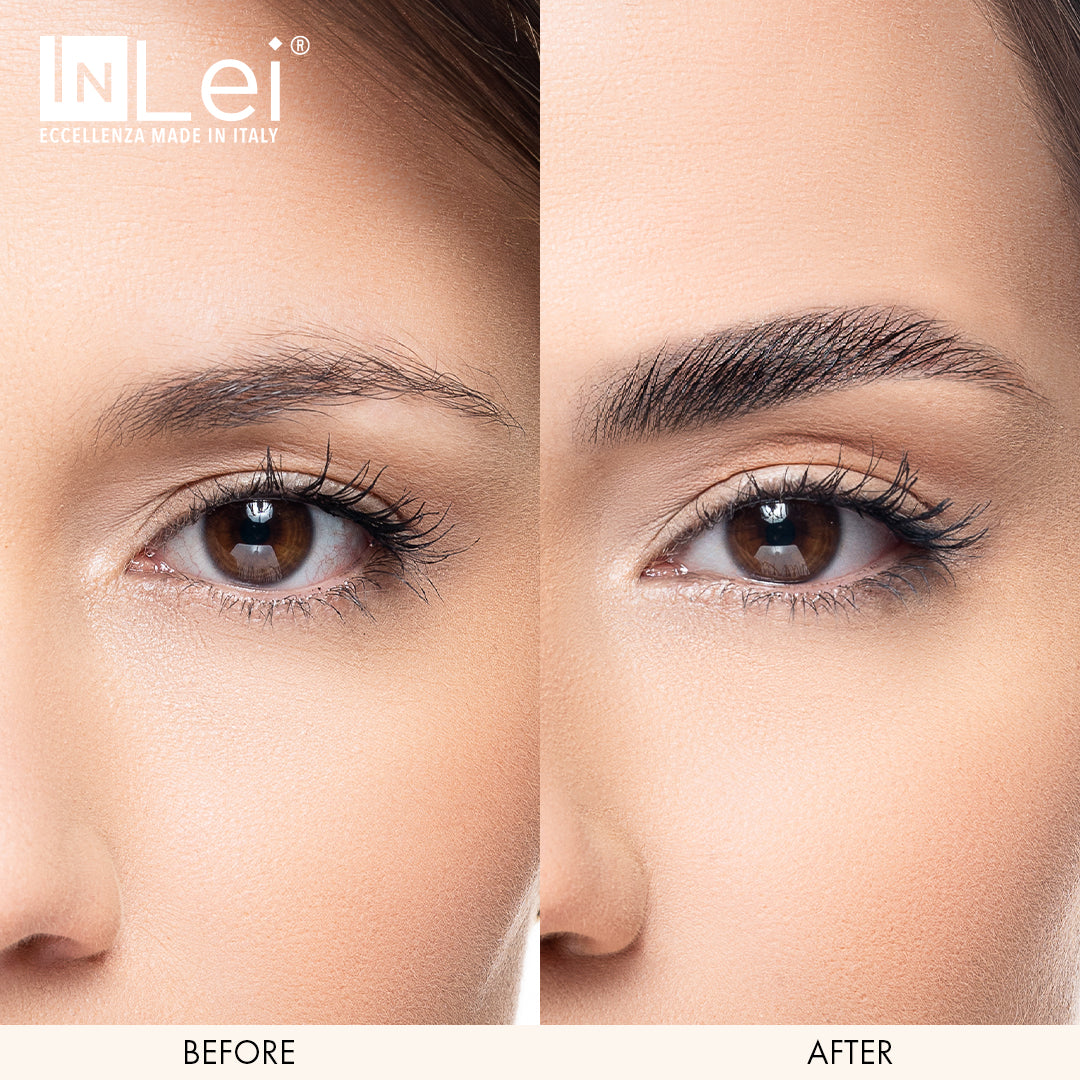 InLei® Brow Bomber brow lamination before and after