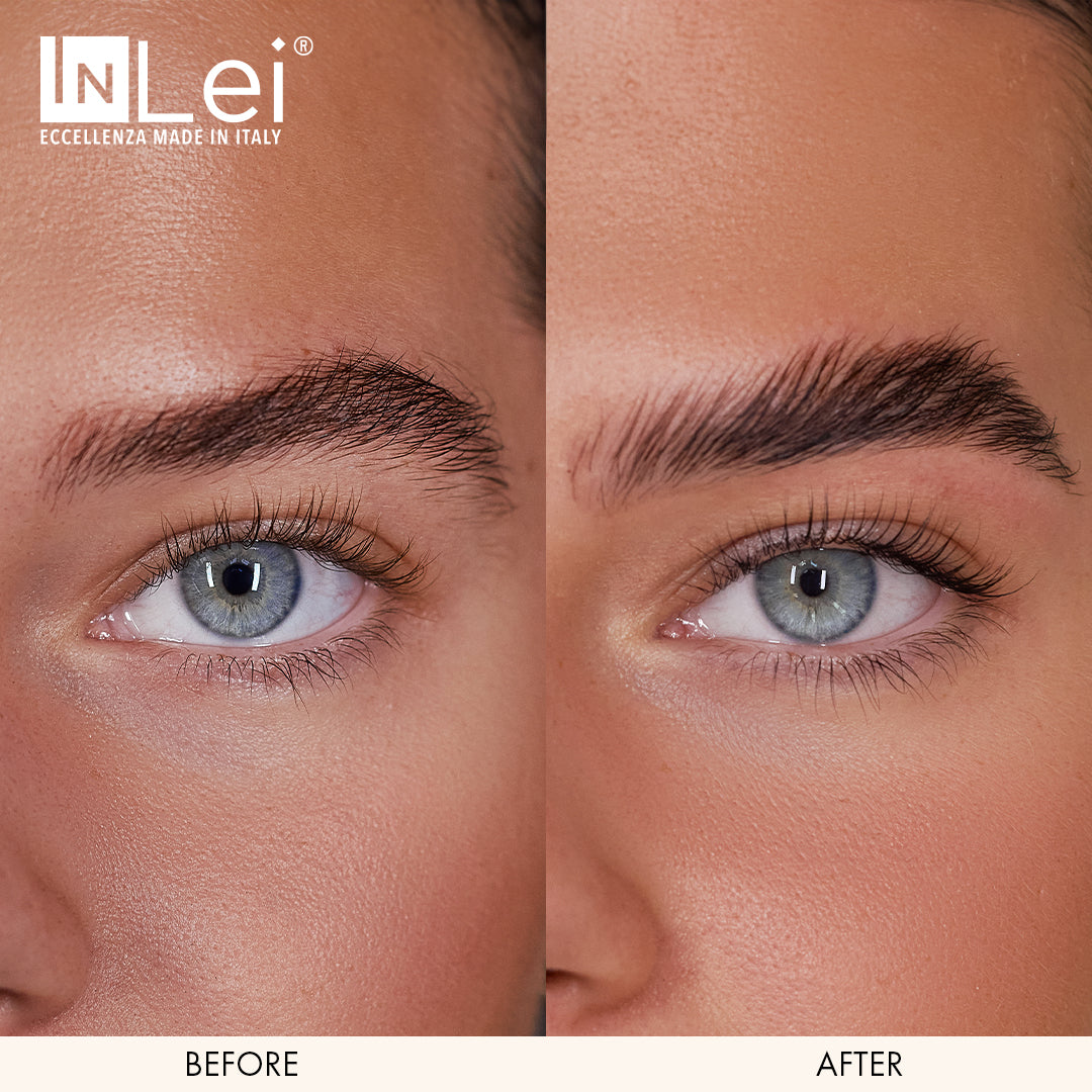 InLei® Brow Bomber brow lamination before and after