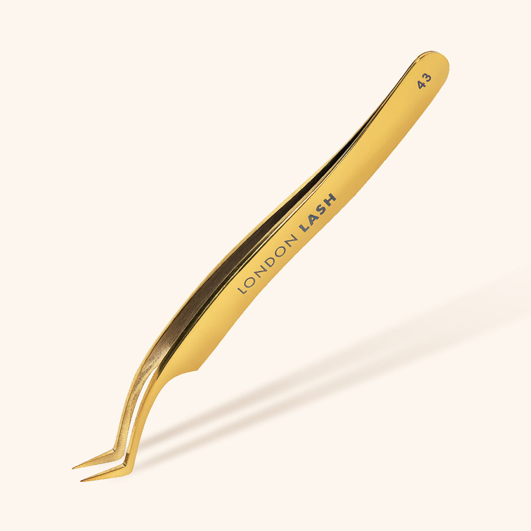 Volume eyelash extension tweezers for mega volume lashes