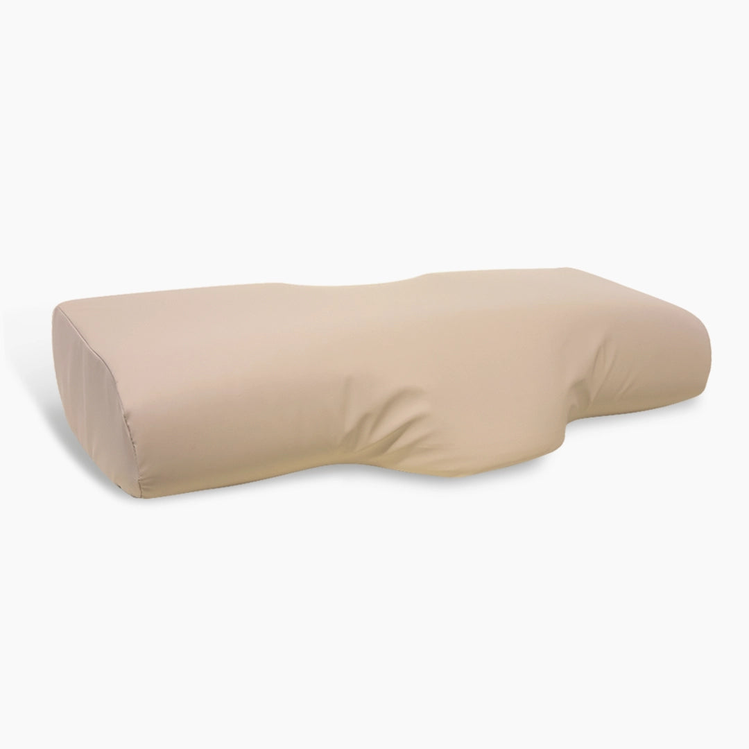Beige Memory Foam Lash Pillow on a white background