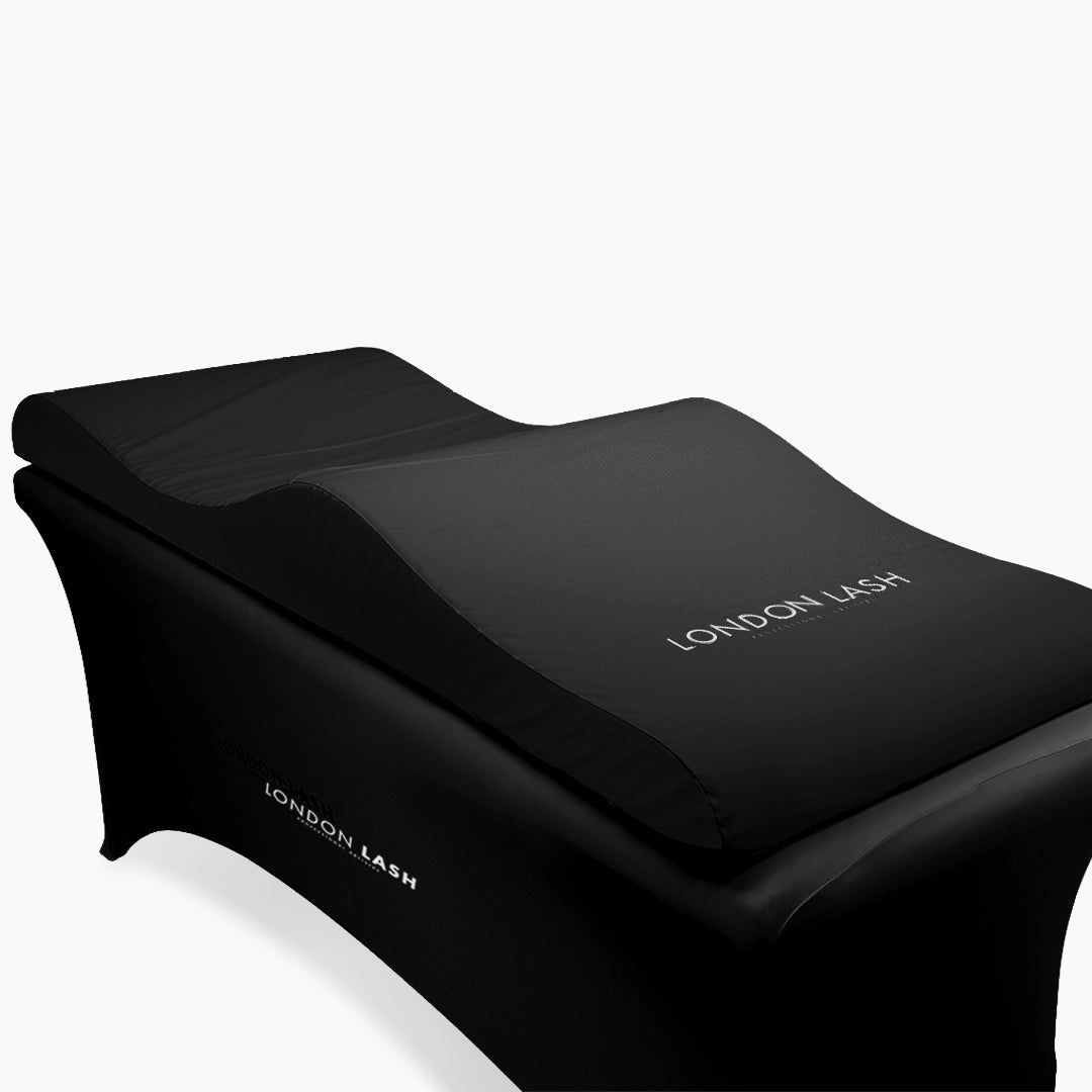 Black Beauty Bed Memory Foam Topper with 'London Lash' branding on a white background