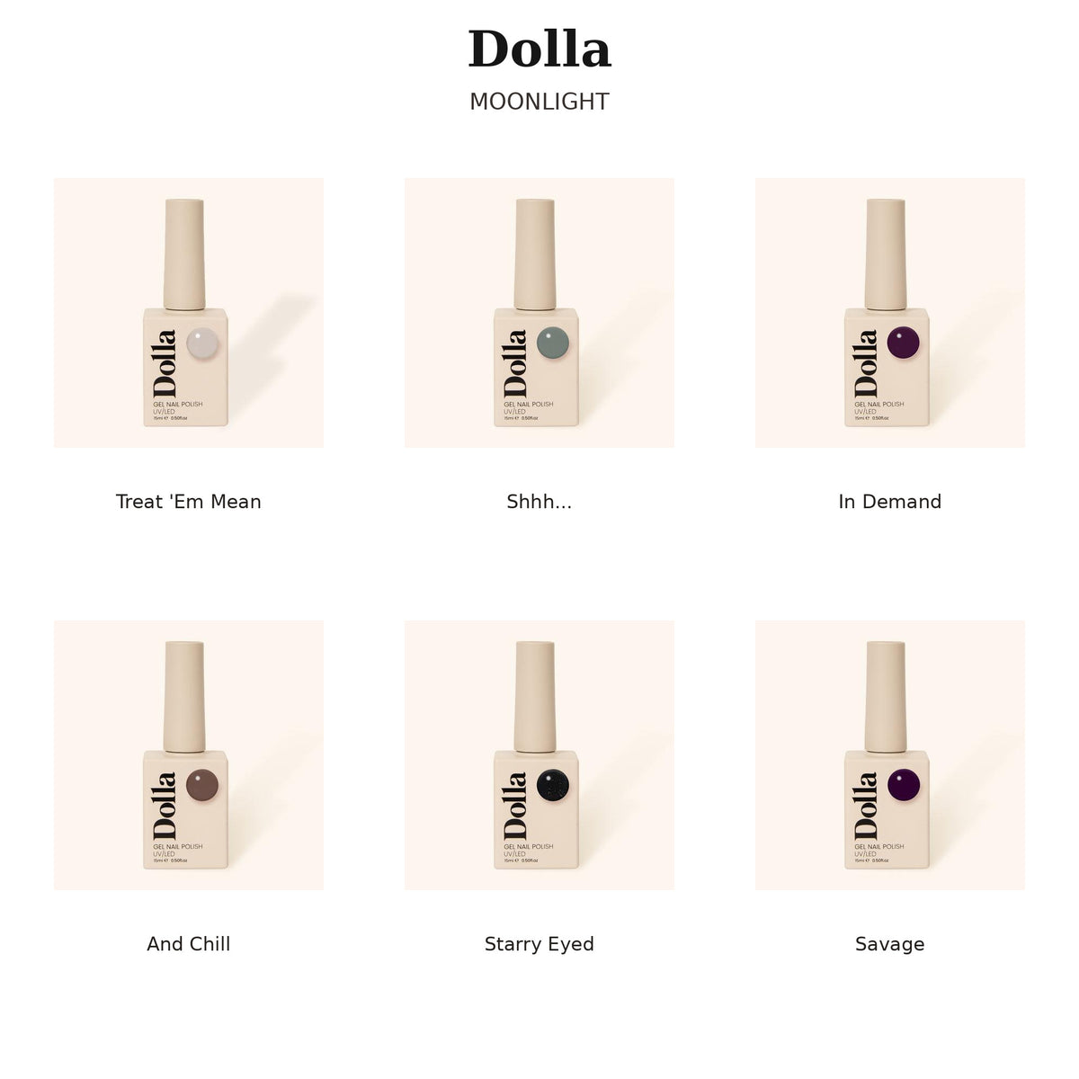 Dolla Gel Polish Collections - Choose Your 6-Shade Set