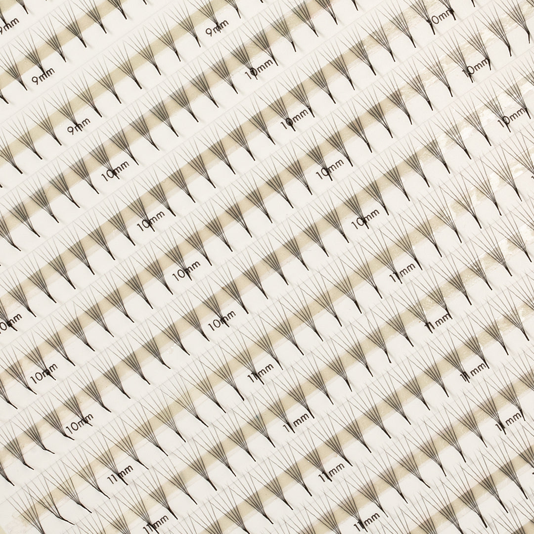 Best Narrow Premade Lash Fans Mayfair 5D 0.06 600 fans - Mixed Lengths, Best Eyelash Extensions Narrow Premade Lash Fans