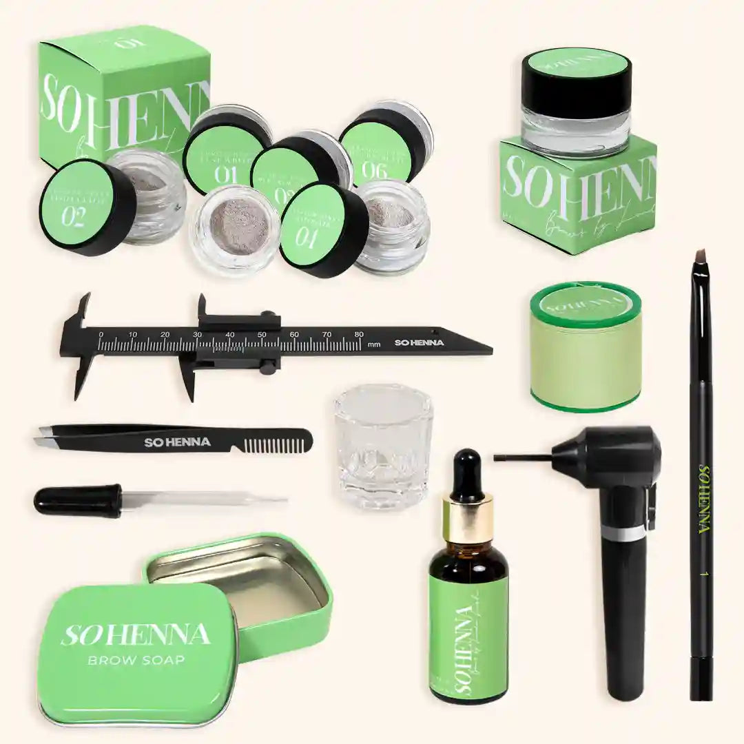 SO HENNA Стартовый набор для бровей — профессиональный размер