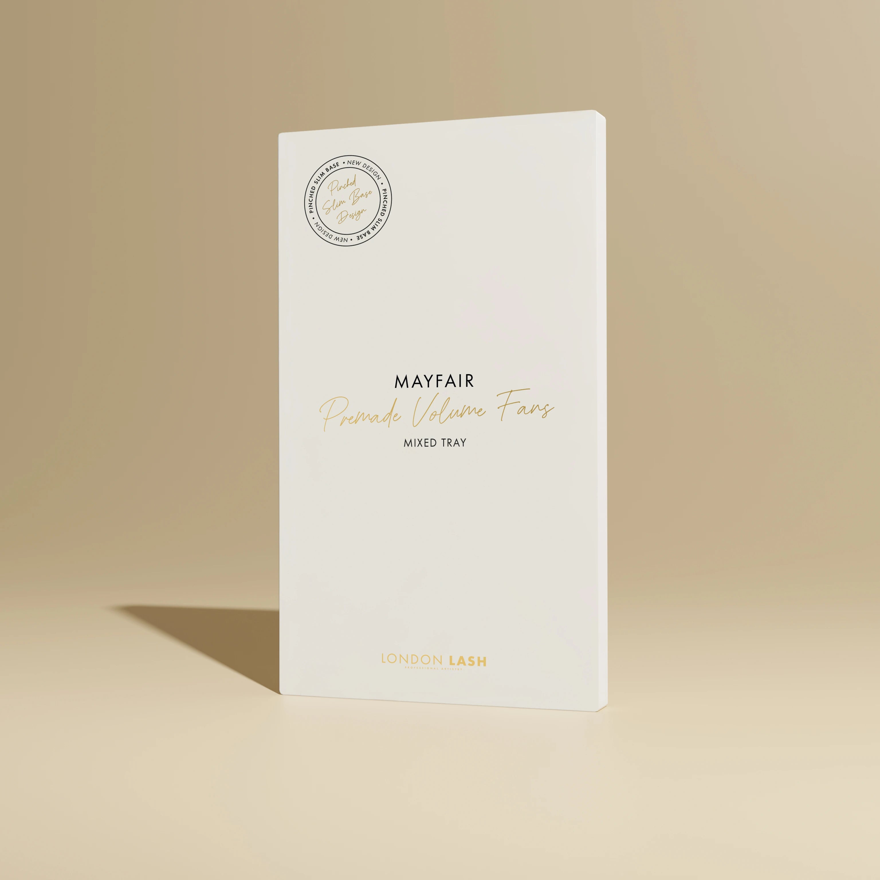 a small white carton box of pre-made volume fans