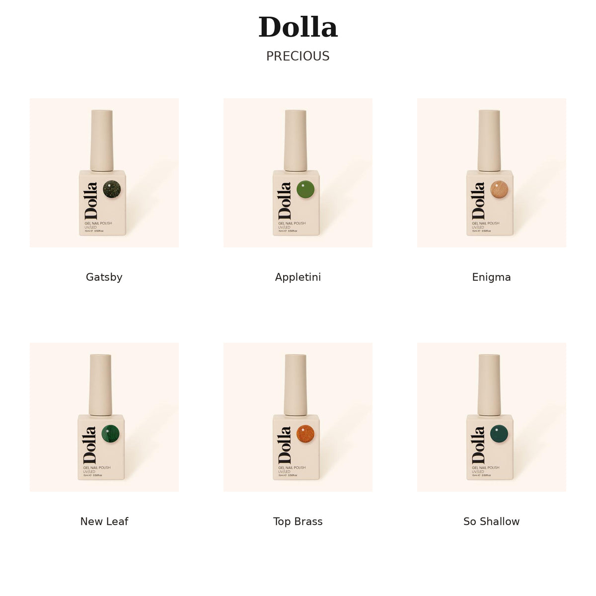 Dolla Gel Polish Collections - Choose Your 6-Shade Set