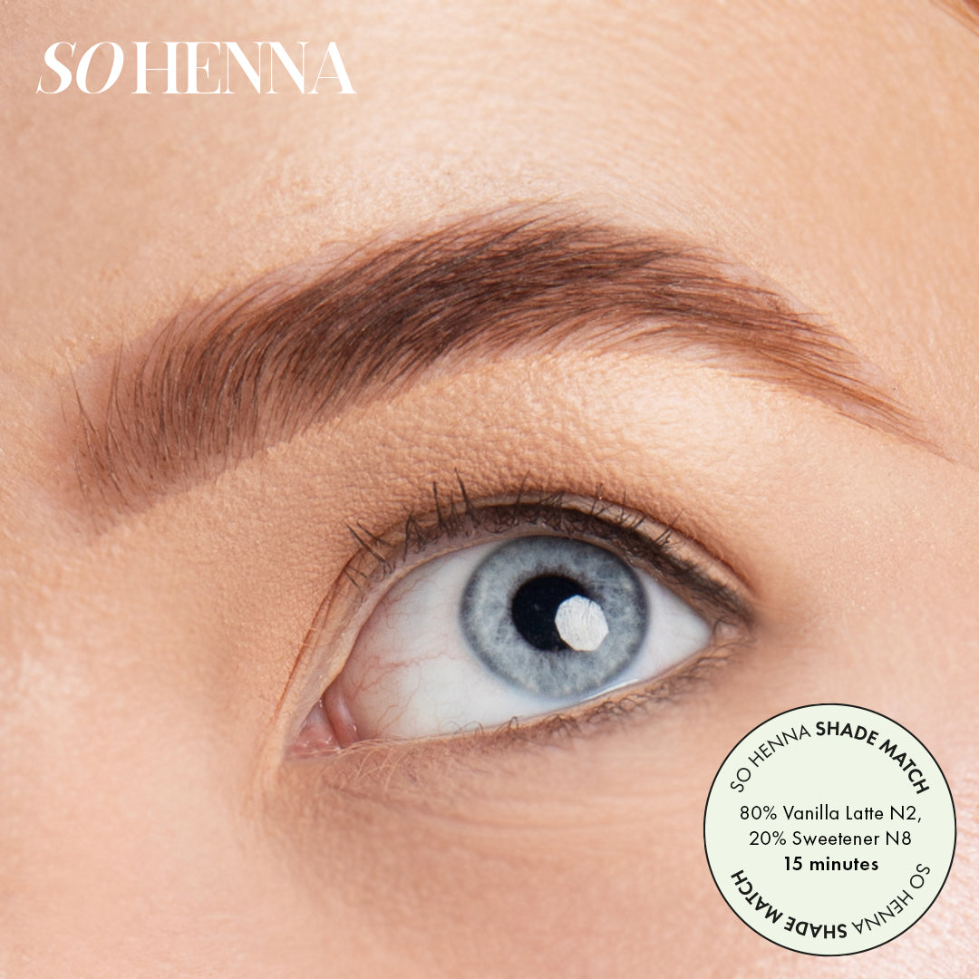 So Henna brow henna shade match N2 and N8