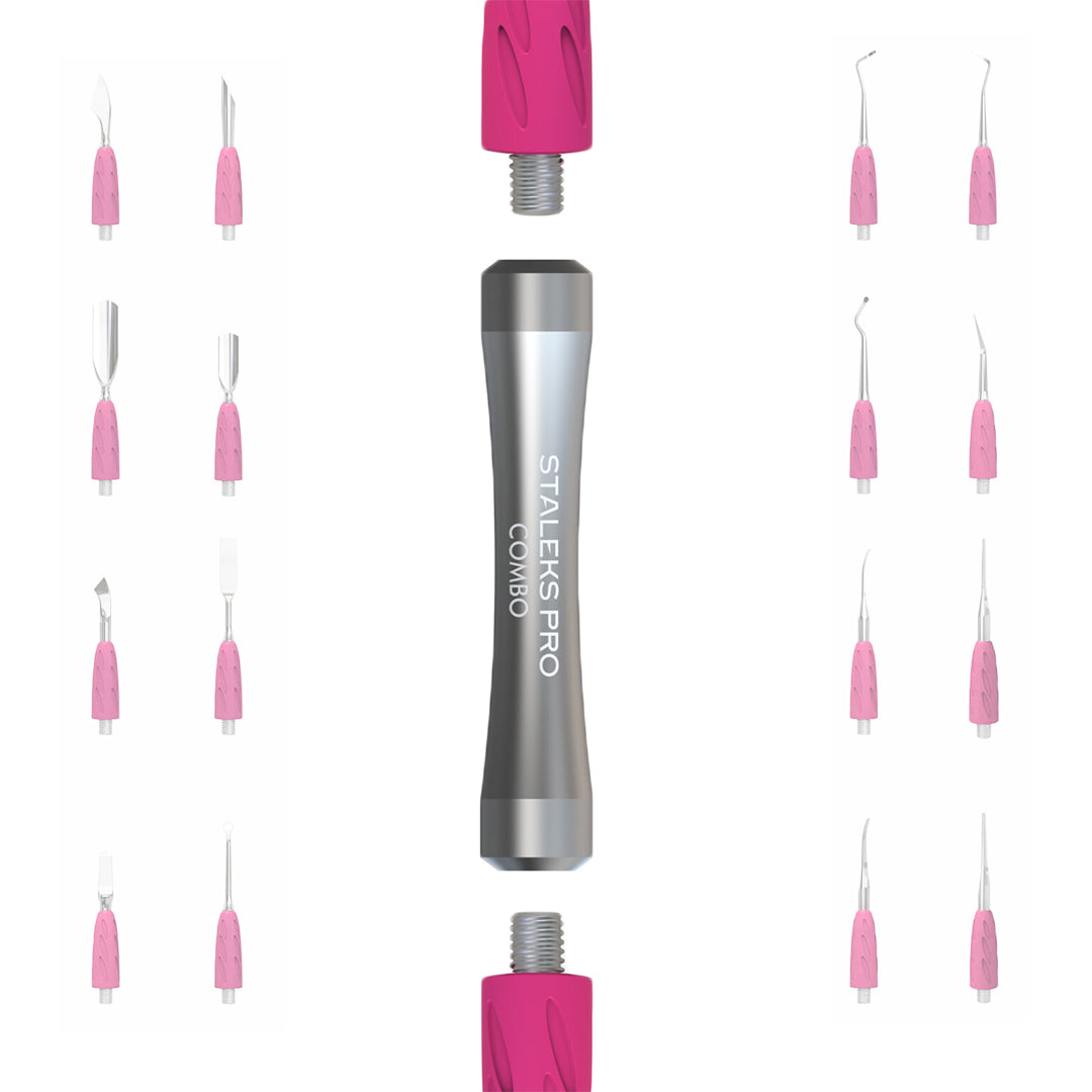 Staleks Combo UNIQ  Silver Pusher Handle For Replaceable Working Parts