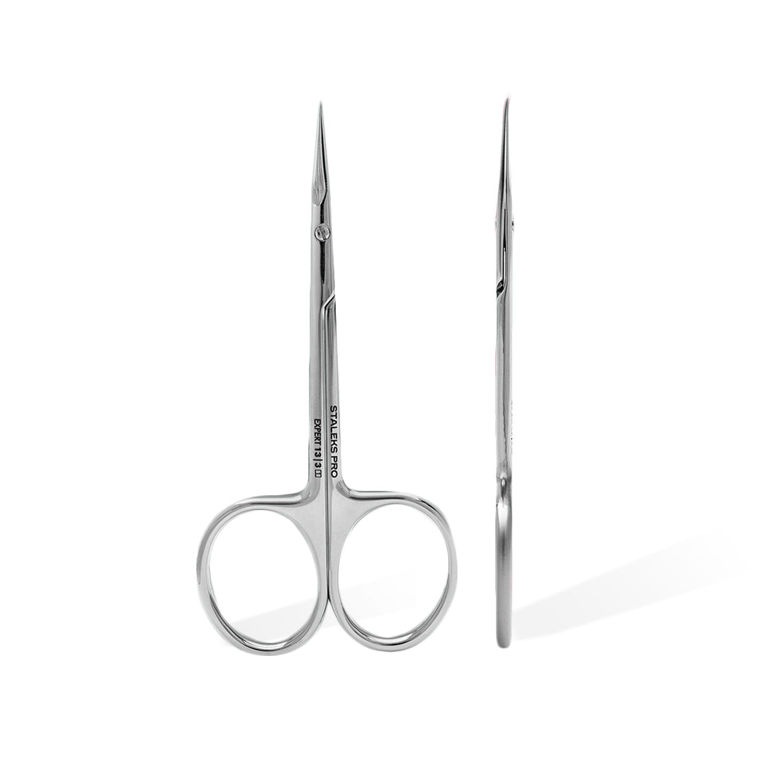 Staleks Professional Left-Handed Cuticle Scissors with Hook EXPERT 13 TYPE 3
