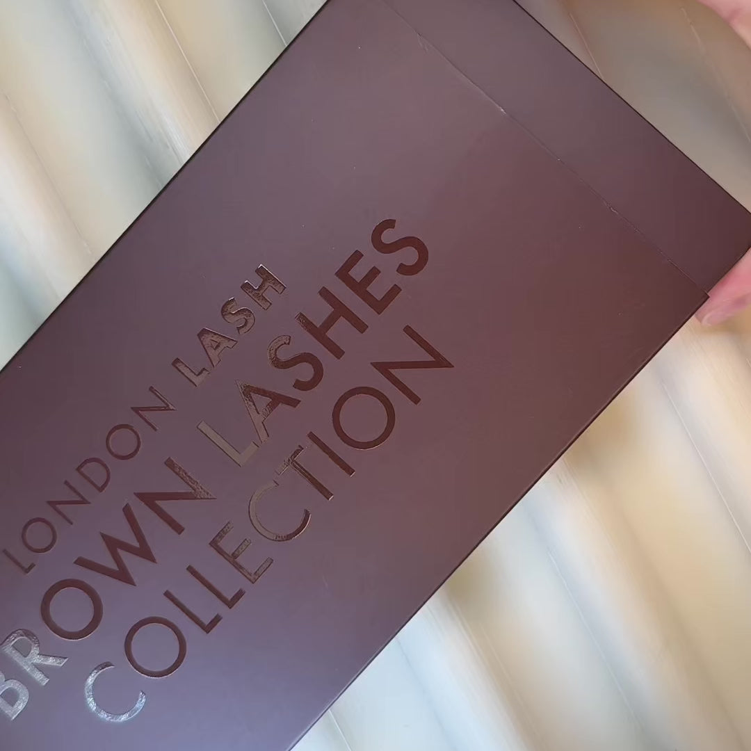 Коллекция коричневых ресниц