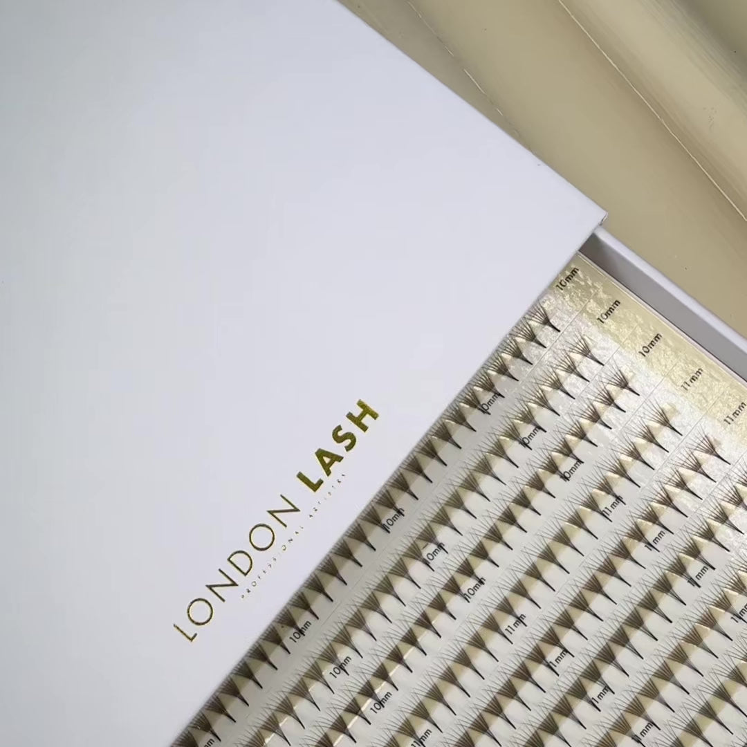 Best Premade Lash Fans Mayfair 6D 0.06 600 fans - Mixed Lengths, Best Premade Eyelash Extensions