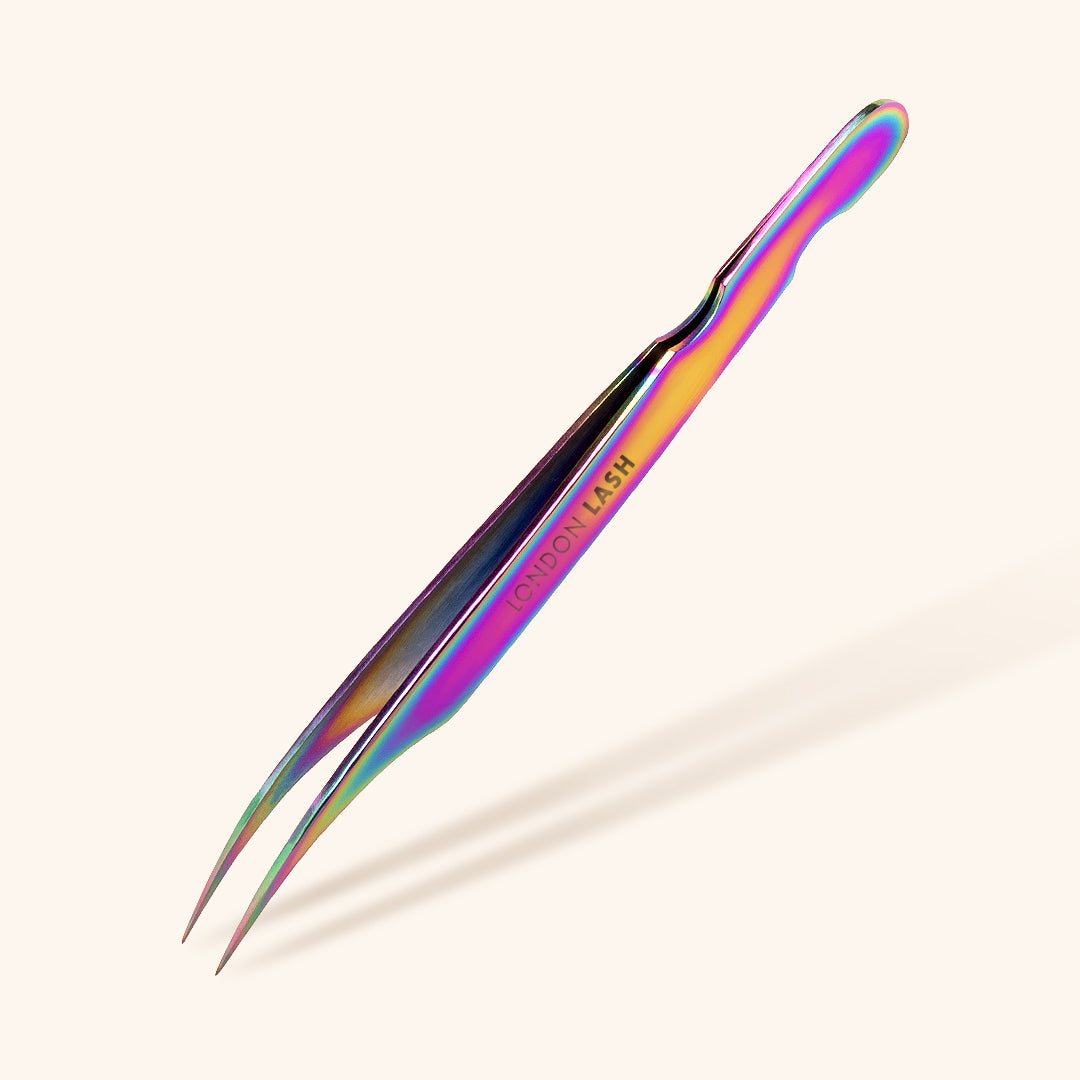 Angled Isolation Eyelash Tweezers | London Lash