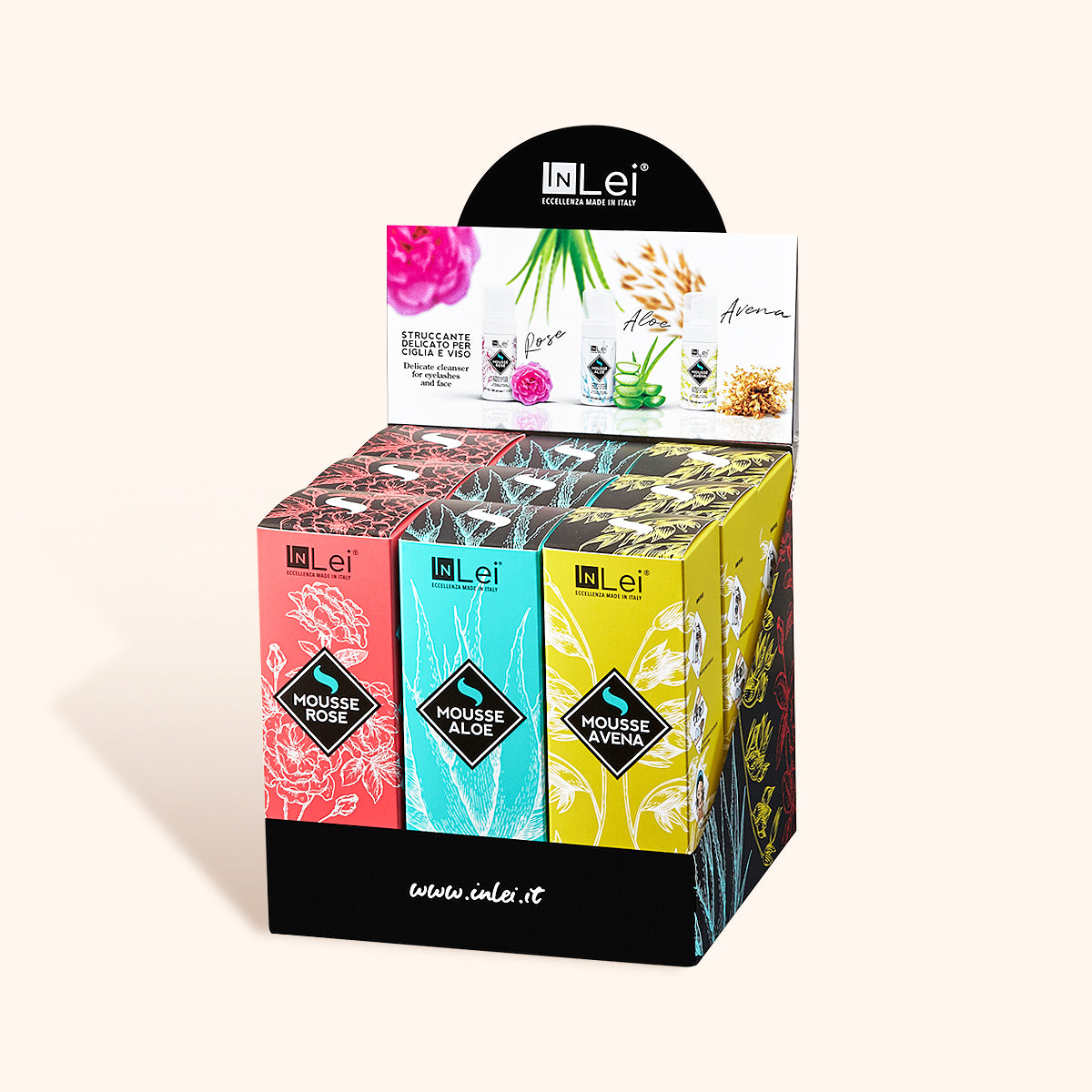 InLei® Delicate lash and brow shampoo bundle box with nine units