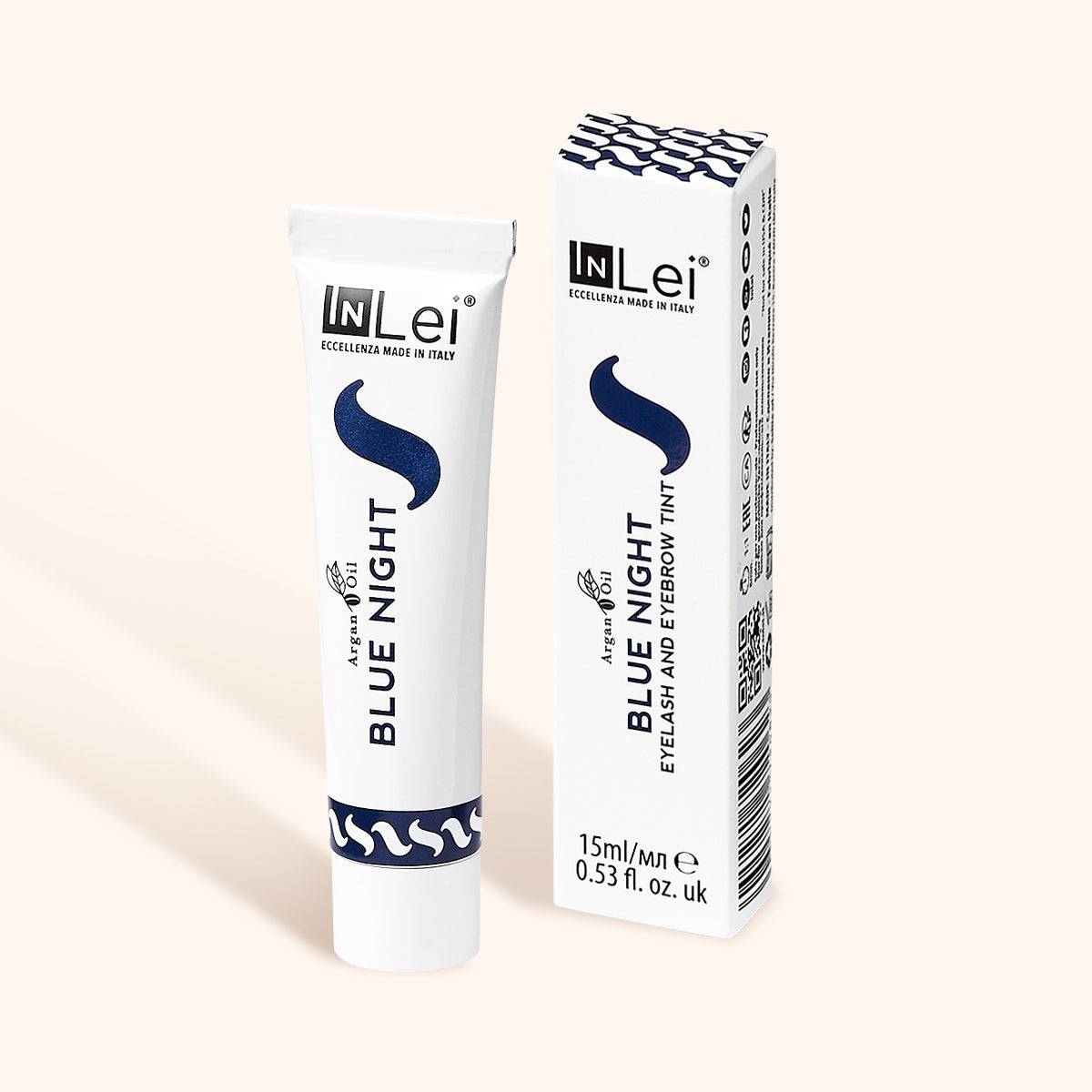 Lash and Brow blue night tint squeezable tube and box