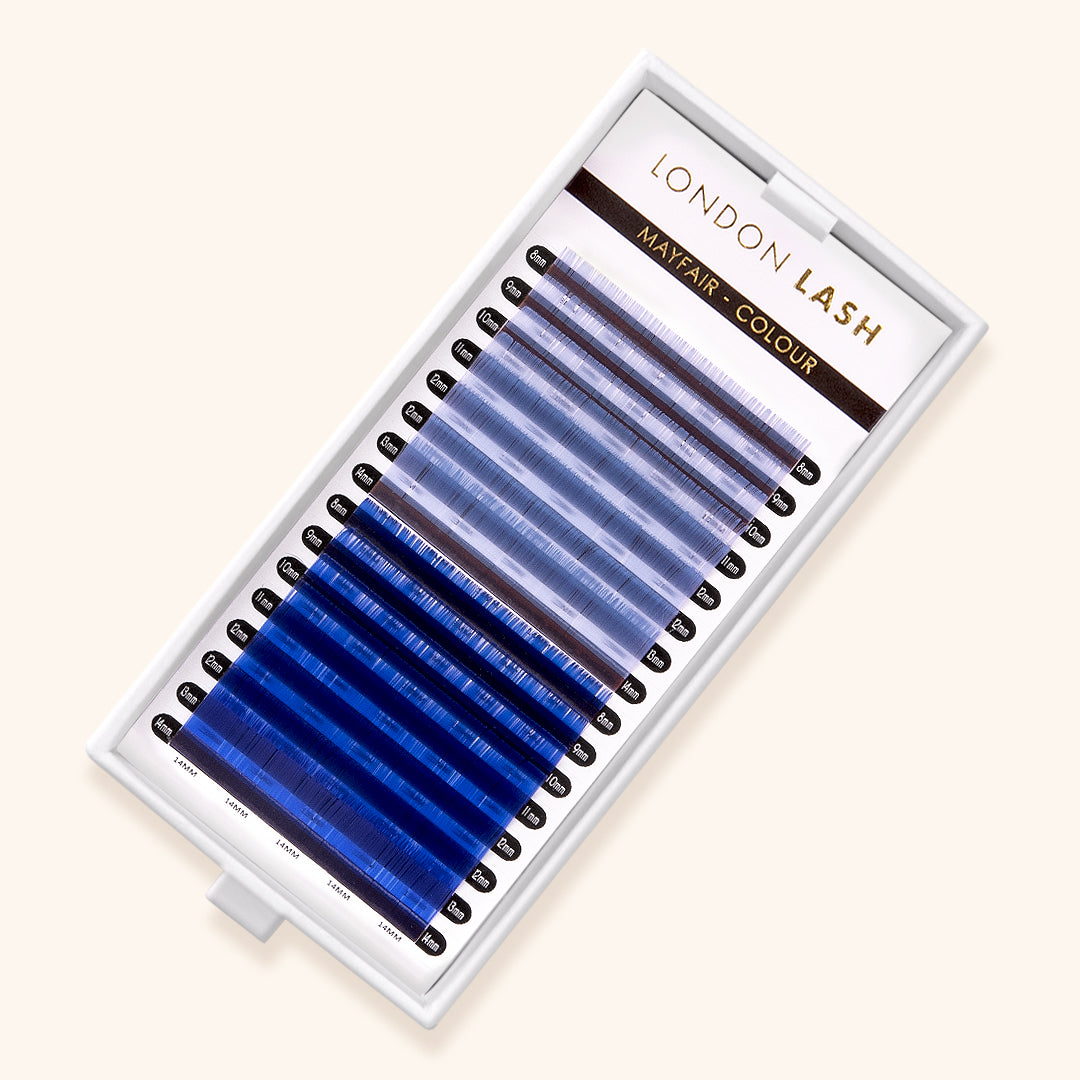 Sky Blue/ Blue Faux Mink Coloured Lashes