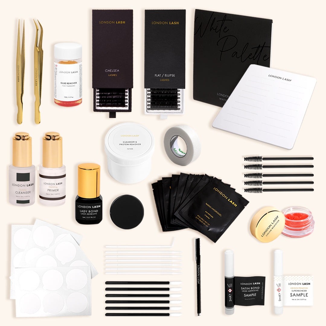 Medium eyelash extensions kit for classic lashes