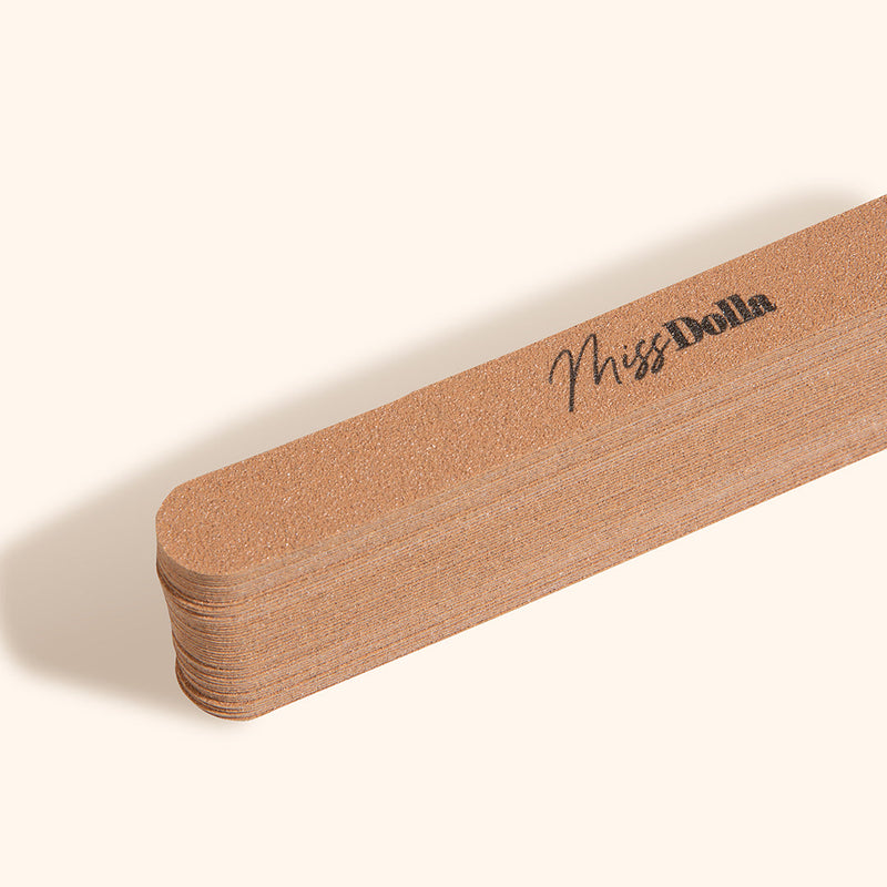 Thin nail file disposable and cost effective stickers for hygienic professional manicure treatment