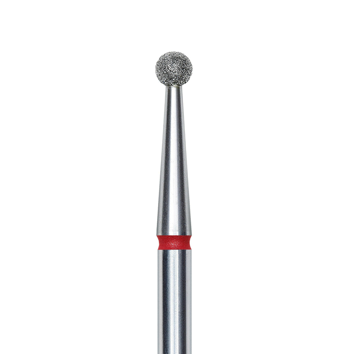 Staleks Diamond nail drill bit, &quot;ball&quot;, red, head diameter 2.5mm FA01R025.