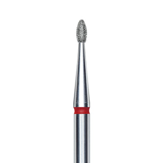 Staleks Pro Diamond Rounded "bud" Nail Drill Bit - Red/1.6mm