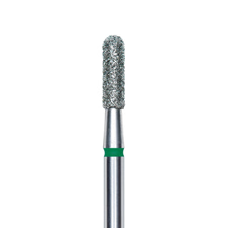 Staleks Pro Diamond Rounded "cylinder" Nail Drill Bit - Green/2.3mm