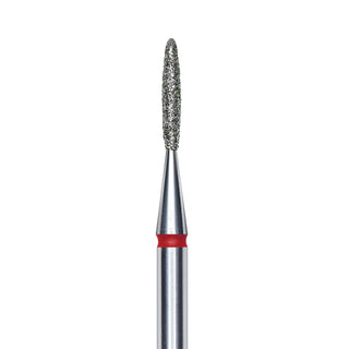Staleks Pro Diamond "flame" Nail Drill Bit - Red/1.4mm