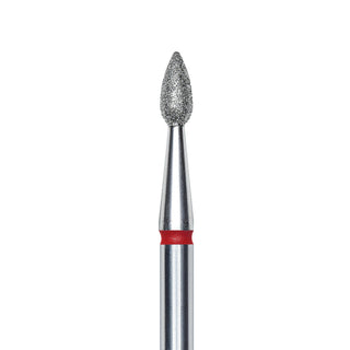 Staleks Pro Diamond "drop" Nail Drill Bit - Red/2.3mm