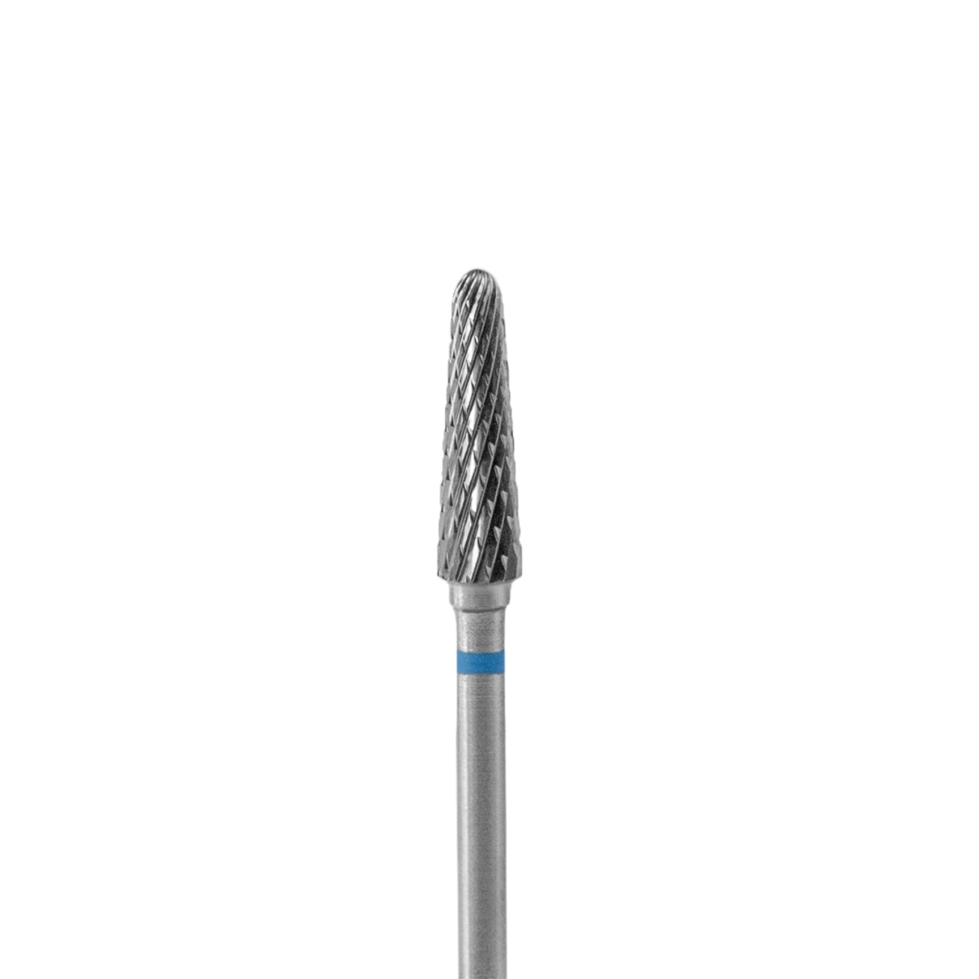 Staleks Carbide nail drill bit, &quot;frustum&quot; blue, head diameter 4mm / working part 13mm FT70B040/13.